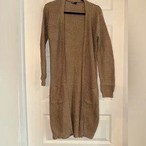 Brown Long Sleeve long cardigan